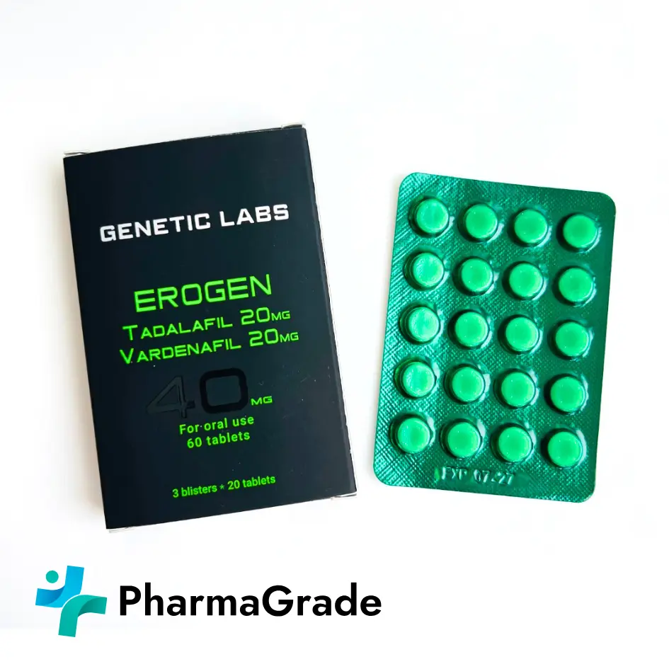 Erogen (Tadalafil/Cialis) + Vardenafil Genetic Labs 